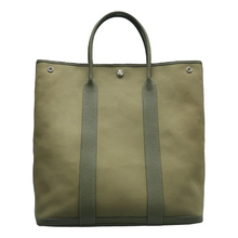 Load image into Gallery viewer, HERMES Garden Party Fabric Tote Bag Green
