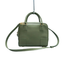 Load image into Gallery viewer, Loewe Amazona Leather Satchel Bag Green
