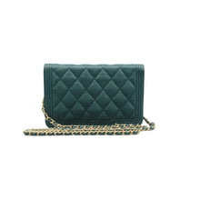 Load image into Gallery viewer, CHANEL Leboy Leather Crossbody Bag Green
