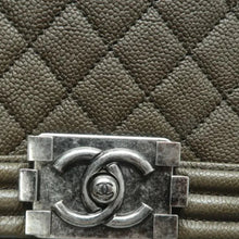 Load image into Gallery viewer, CHANEL Boy Leather Shoulder Bag Green
