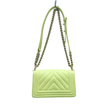 Load image into Gallery viewer, Chanel Boy Leather Shoulder Bag Green
