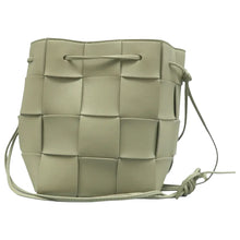 Load image into Gallery viewer, BOTTEGA VENETA Cassette Leather Shoulder Bag Green
