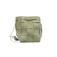 Load image into Gallery viewer, BOTTEGA VENETA Cassette Leather Shoulder Bag Green
