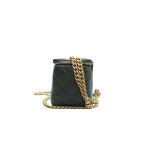 Load image into Gallery viewer, Chanel Quilted Leather Shoulder Bag Green
