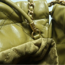 Load image into Gallery viewer, CHANEL 22Bag Leather Shoulder Bag Green
