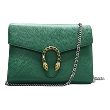 Load image into Gallery viewer, GUCCI Dionysus Chain Wallet Leather Shoulder Bag Green
