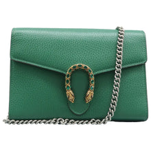 Load image into Gallery viewer, Gucci Mini Dionysus Dollar Calfskin Crystal Super Shoulder Bag Green
