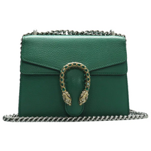 Load image into Gallery viewer, GUCCI Dionysus Leather Shoulder Bag Green
