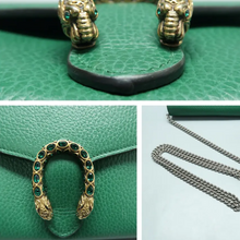 Load image into Gallery viewer, GUCCI Dionysus Leather Shoulder Bag Green
