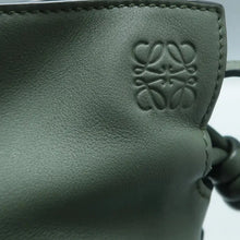 Load image into Gallery viewer, Loewe Flamenco Leather Shoulder Bag Green
