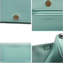 Load image into Gallery viewer, Chanel  CC WOC Caviar Leather Chain Shoulder Bag Blue
