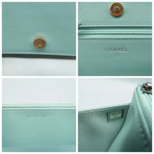 Load image into Gallery viewer, Chanel  CC WOC Caviar Leather Wallet On Chain Shoulder Bag blue
