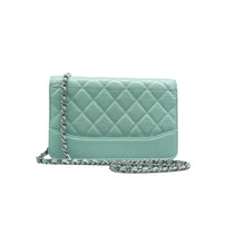 Load image into Gallery viewer, Chanel  CC WOC Caviar Leather Wallet On Chain Shoulder Bag blue
