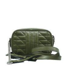 Load image into Gallery viewer, GUCCI GG Marmont Leather Shoulder Bag Green
