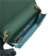 Load image into Gallery viewer, Gucci Wallet On Chain Garden Mystic Cat Leather Crossbody Bag Green
