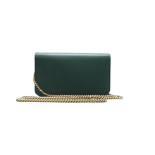 Load image into Gallery viewer, Gucci Wallet On Chain Garden Mystic Cat Leather Crossbody Bag Green
