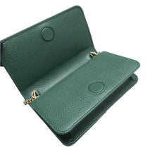 Load image into Gallery viewer, Gucci Wallet On Chain Garden Mystic Cat Leather Crossbody Bag Green
