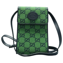 Load image into Gallery viewer, GUCCI Fabric Shoulder Bag Green
