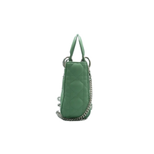 Load image into Gallery viewer, Christian Dior Lady Dior Leather Satchel Bag Green
