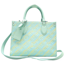 Load image into Gallery viewer, Louis Vuitton Onthego Stardust Monogram Leather Satchel Bag Green
