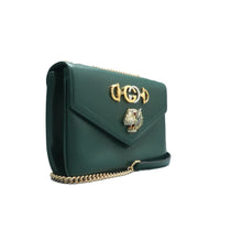 Load image into Gallery viewer, Gucci Rajah Leather Crossbody Bag Green
