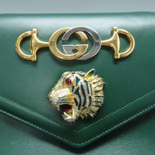 Load image into Gallery viewer, Gucci Rajah Leather Crossbody Bag Green
