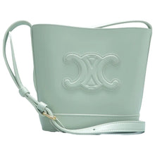 Load image into Gallery viewer, Celine Small Cuir Triomphe Smooth Calfskin Shoulder Bag Mint Green
