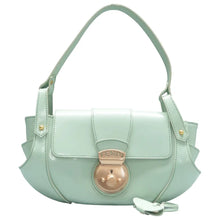 Load image into Gallery viewer, Fendi Compilation Patent Leather Shoulder Bag Green
