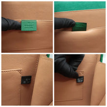 Load image into Gallery viewer, Gucci Patent Sylvie 1969 Satchel Green
