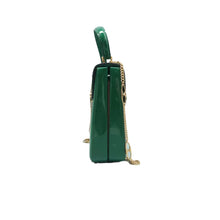 Load image into Gallery viewer, Gucci Patent Sylvie 1969 Satchel Green
