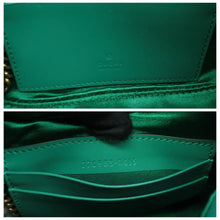 Load image into Gallery viewer, Gucci  Velvet Matelasse Double G Studs Torchon GG Marmont Half Moon Hobo Marine Green
