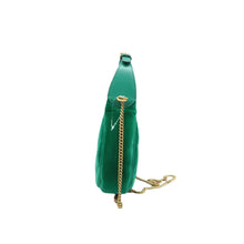 Load image into Gallery viewer, Gucci  Velvet Matelasse Double G Studs Torchon GG Marmont Half Moon Hobo Marine Green
