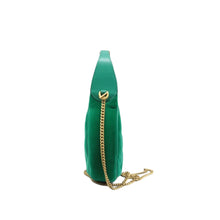 Load image into Gallery viewer, Gucci  Velvet Matelasse Double G Studs Torchon GG Marmont Half Moon Hobo Marine Green
