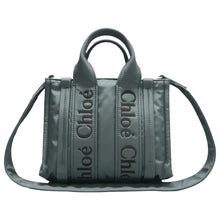 Load image into Gallery viewer, Chole Woody Fabric Satchel Bag Grey
