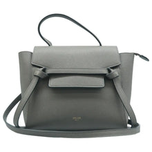 Load image into Gallery viewer, Celine Nano Belt Grained Calfskin Satchel Bag Grey
