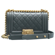 Load image into Gallery viewer, CHANEL Boy Leather Crossbody Bag Grey
