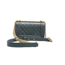 Load image into Gallery viewer, CHANEL Boy Leather Crossbody Bag Grey
