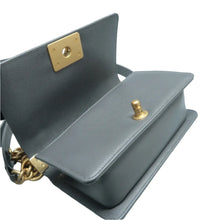 Load image into Gallery viewer, CHANEL Boy Leather Crossbody Bag Grey
