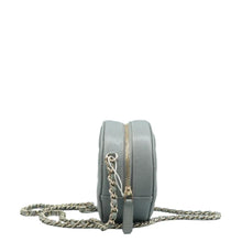 Load image into Gallery viewer, CHANEL Round Clutch Chain Mini Cavier Leather Crossbody Grey
