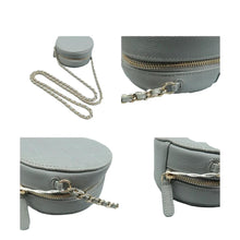 Load image into Gallery viewer, CHANEL Round Clutch Chain Mini Cavier Leather Crossbody Grey
