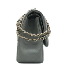 Load image into Gallery viewer, CHANEL Jumbo Double Flap Quilted Caviar Leather Shoulder bag Grey
