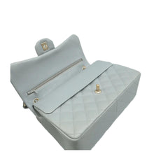 Load image into Gallery viewer, CHANEL Jumbo Double Flap Quilted Caviar Leather Shoulder bag Grey
