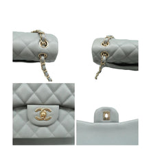 Load image into Gallery viewer, CHANEL Jumbo Double Flap Quilted Caviar Leather Shoulder bag Grey
