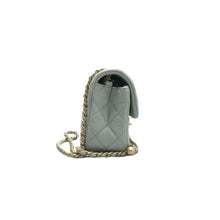 Load image into Gallery viewer, Chanel Pearl Crush Leather Shoulder Bag Grey
