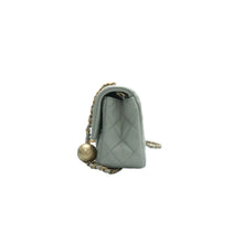 Load image into Gallery viewer, Chanel Pearl Crush Leather Shoulder Bag Grey
