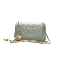 Load image into Gallery viewer, Chanel Pearl Crush Leather Shoulder Bag Grey
