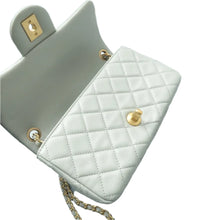 Load image into Gallery viewer, Chanel Pearl Crush Leather Shoulder Bag Grey
