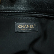 Load image into Gallery viewer, Chanel Front Zip CC Drawstring Leather Shoulder Bag Grey
