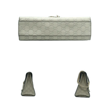 Load image into Gallery viewer, GUCCI Emily Leather Shoulder Bag Light Grey
