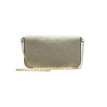 Load image into Gallery viewer, Louis Vuitton Felicie Monogram Leather Shoulder Bag Grey
